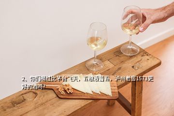 2、你們喝過比茅臺(tái)飛天，五糧液普五，瀘州老窖1573更好的酒嗎？