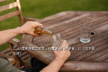 2、53度茅臺(tái)趨之如騖，43度茅臺(tái)門(mén)可羅雀，1：1兌下會(huì)怎樣？