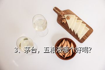 3、茅臺，五糧液哪個好喝？