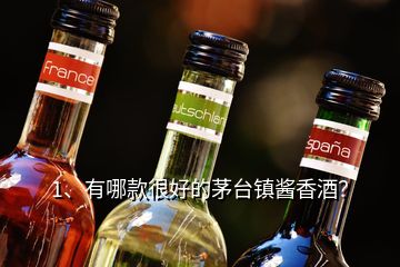 1、有哪款很好的茅臺鎮(zhèn)醬香酒？