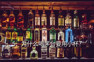 5、為什么喝茅臺(tái)要用小杯？