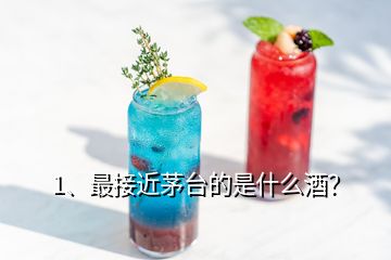 1、最接近茅臺的是什么酒？