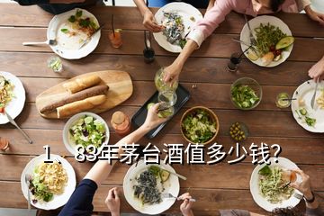 1、83年茅臺酒值多少錢？