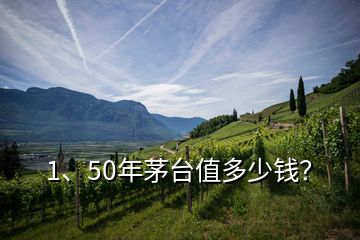 1、50年茅臺值多少錢？