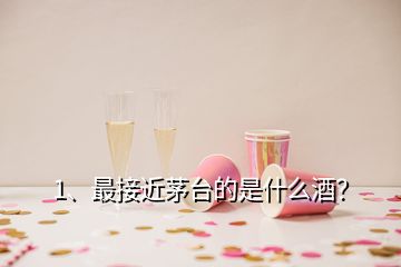 1、最接近茅臺的是什么酒？