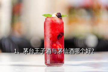 1、茅臺王子酒與茅仙酒哪個好？