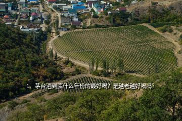 1、茅臺(tái)酒到底什么年份的最好喝？是越老越好喝嗎？