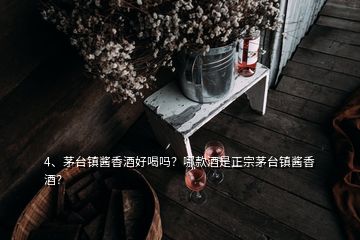 4、茅臺鎮(zhèn)醬香酒好喝嗎？哪款酒是正宗茅臺鎮(zhèn)醬香酒？