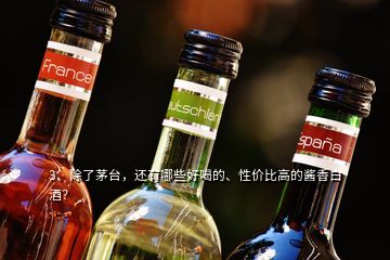 3、除了茅臺(tái)，還有哪些好喝的、性價(jià)比高的醬香白酒？