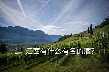 1、江西有什么有名的酒？