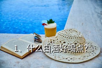 1、什么白酒好喝點(diǎn)？