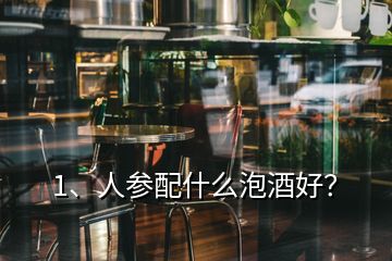 1、人參配什么泡酒好？