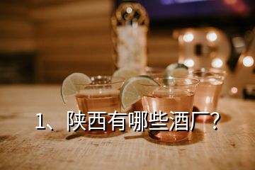 1、陜西有哪些酒廠？