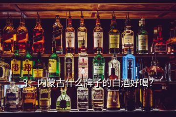 3、內蒙古什么牌子的白酒好喝？