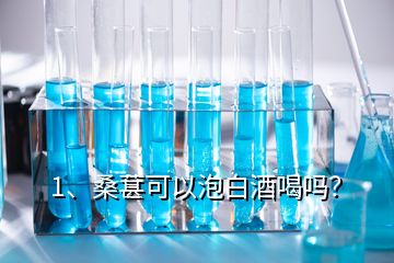 1、桑葚可以泡白酒喝嗎？