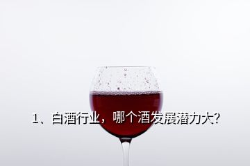 1、白酒行業(yè)，哪個(gè)酒發(fā)展?jié)摿Υ螅?></p><p>未來白酒消費(fèi)向名酒品牌集中，向區(qū)域龍頭品牌集中，向品類代表品牌集中。總的來說，全國化會(huì)向百億級品牌集中，區(qū)域化品牌會(huì)50億級龍頭品牌集中，目前過百億的企業(yè)有10家：1、<a href=