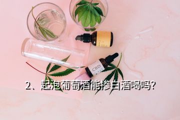 2、起泡葡萄酒能摻白酒喝嗎？