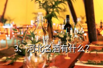 3、河北名酒有什么？