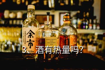 3、酒有熱量嗎？