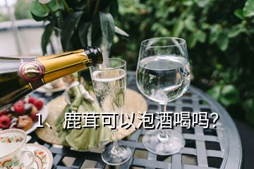 1、鹿茸可以泡酒喝嗎？