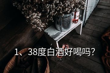 1、38度白酒好喝嗎？