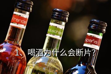 1、喝酒為什么會(huì)斷片？