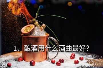 1、釀酒用什么酒曲最好？