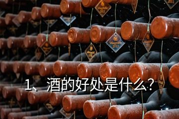 1、酒的好處是什么？