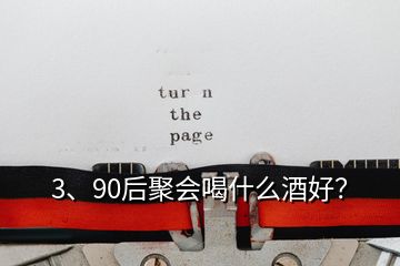 3、90后聚會(huì)喝什么酒好？