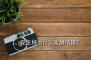 1、花生秧用什么發(fā)酵喂豬？