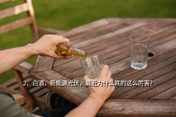 2、白酒，新能源光伏，最近為什么跌的這么厲害？