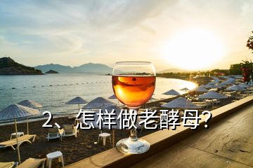 2、怎樣做老酵母？