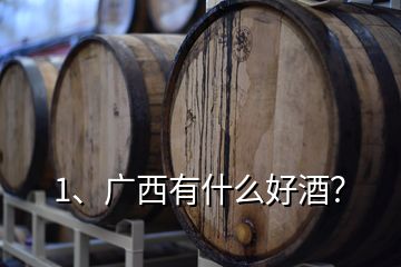 1、廣西有什么好酒？