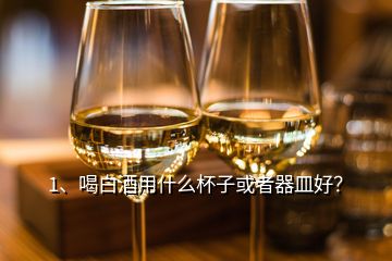 1、喝白酒用什么杯子或者器皿好？