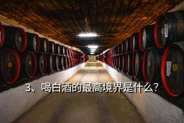 3、喝白酒的最高境界是什么？