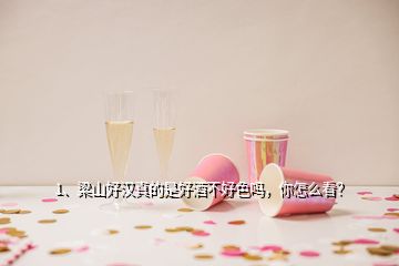 1、梁山好漢真的是好酒不好色嗎，你怎么看？