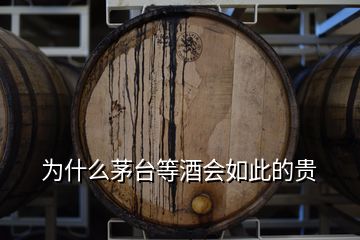 為什么茅臺(tái)等酒會(huì)如此的貴