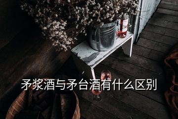 矛漿酒與矛臺酒有什么區(qū)別