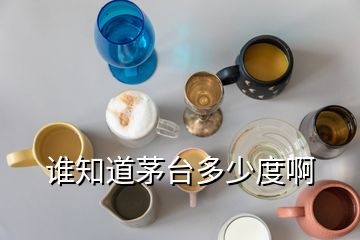 誰知道茅臺(tái)多少度啊