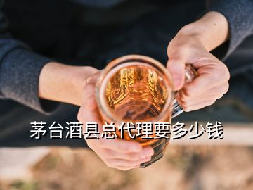 茅臺(tái)酒縣總代理要多少錢