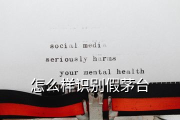 怎么樣識別假茅臺