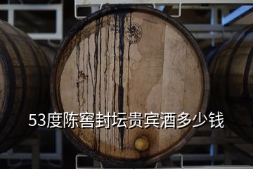 53度陳窖封壇貴賓酒多少錢