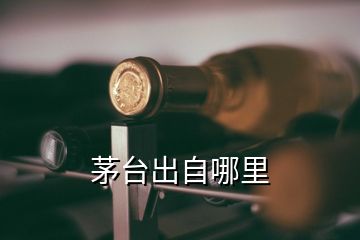 茅臺(tái)出自哪里