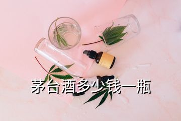 茅臺酒多少錢一瓶