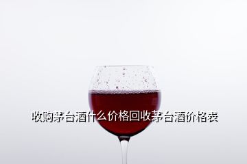 收購茅臺酒什么價格回收茅臺酒價格表