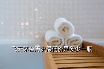 飛天茅臺(tái)歷史最低價(jià)是多少一瓶