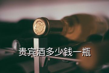 貴賓酒多少錢一瓶