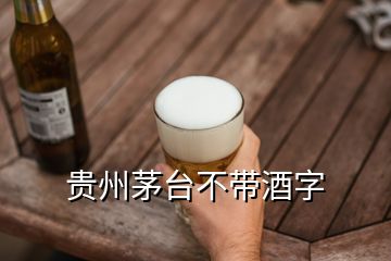 貴州茅臺不帶酒字