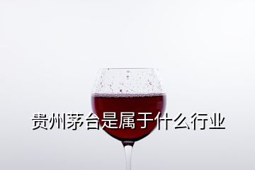 貴州茅臺是屬于什么行業(yè)