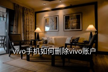 vivo手機(jī)如何刪除vivo賬戶